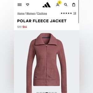 Adidas Pilar Fleece Jacket - Burgundy